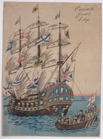 Unbekannter Künstler - Segelschiff Nadeschda in Nagasaki