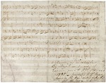 Mozart, Wolfgang Amadeus - Autograph einer dreiteiligen Fuge in C, K. deest