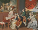 Zoffani, Johann - Die Gore Familie mit George Clavering-Cowper, 3. Earl Cowper
