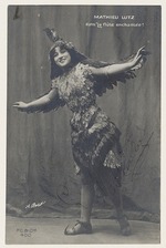 Unbekannter Fotograf - Geneviève Mathieu-Lutz, als Papagena in Zauberflöte von Wolfgang Amadeus Mozart