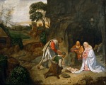 Giorgione, (Werkstatt) - Die Anbetung der Hirten