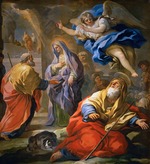 Giordano, Luca - Verheißung an Joachim und Begegnung von Joachim und Anna an der Goldenen Pforte