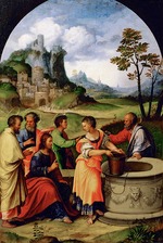 Girolamo da Treviso - Christus und die Samariterin
