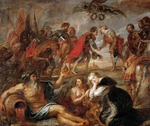 Rubens, Pieter Paul - Begegnung König Ferdinands von Ungarn mit dem Kardinalinfanten Ferdinand vor der Schlacht bei Nördlingen