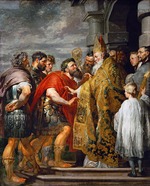 Rubens, Pieter Paul - Heiliger Ambrosius und Kaiser Theodosius I.