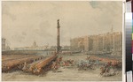 Sadownikow, Wassili Semjonowitsch - Parade des Chevaliergarde-Regiments auf dem Palastplatz