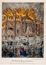 Unbekannter Künstler - Der Ringtheaterbrand in Wien am 8. Dezember 1881