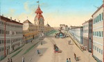 Wurzer, Johann Matthias - Der Mirabellplatz in Salzburg (Detail)