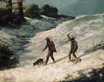 Courbet, Gustave - Jäger im Schnee (Chasseurs dans la neige)