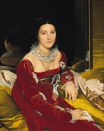 Ingres, Jean Auguste Dominique - Porträt von Madame de Senonnes