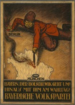 Unbekannter Künstler - Bayern, der Bolschewik geht um!