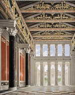 Schinkel, Karl Friedrich - Entwurf für ein Königliches Schloß auf der Akropolis in Athen. Der Große Saal 