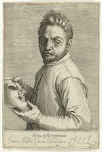 Carracci, Agostino - Porträt von Komponist Giovanni Gabrieli (1557-1612)