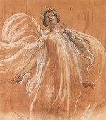 Larsson, Carl - Porträt von Opernsängerin Jenny Lind (1820-1887)