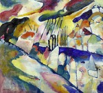 Kandinsky, Wassily Wassiljewitsch - Landschaft mit Regen