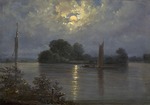 Carus, Carl Gustav - Vollmond bei Pillnitz