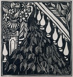 Dufy, Raoul - Pfau. Illustration zum Le Bestiaire von G. Apollinaire