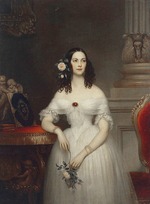 Court, Joseph-Désiré - Porträt von Jekaterina Alexejewna Schtscherbatowa (1818-1869)