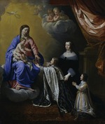Champaigne, Philippe, de - Ludwig XIV. bietet der Muttergottes Krone und Zepter dar