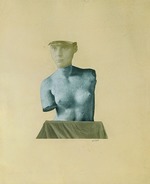 Baargeld (Zentrodada), Johannes Theodor - Typische Vertikalklitterung als Darstellung des Dada Baargeld