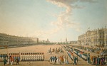 Lory, Gabriel Ludwig, der Ältere - Parade auf dem Palastplatz in St. Petersburg