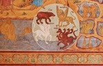 Altrussische Fresken - Das Jüngste Gericht (Detail). Fresko der Johanneskirche des Rostower Kremls
