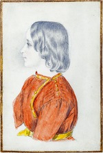 Wright, Thomas - Porträt von Grigori Alexandrowitsch Puschkin (1835-1905), Sohn des Dichters