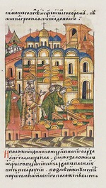 Unbekannter Künstler - Die Erzengel-Michael-Kathedrale (Aus der Illustrierten Chronikhandschrift)