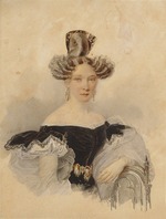 Brüllow (Briullow), Alexander Pawlowitsch - Porträt von Fürstin Sofia Alexejewna Lwowa (1811-1883), geb. Perowskaja