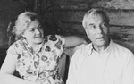 Unbekannter Fotograf - Boris Pasternak und Olga Iwinskaja