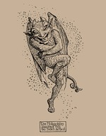 Ford, Henry Justice - Hobgoblin. Illustration aus The Pink Fairy Book von Andrew Lang