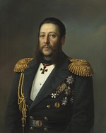 Tjurin, Iwan Alexeewitsch - Porträt von Admiral Nikolai Karlowitsch Krabbe (1814-1876)