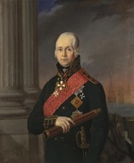 Unbekannter Künstler - Porträt von Admiral Fjodor Fjodorowitsch Uschakow (1745–1817)