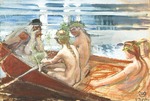Gallen-Kallela, Akseli - Väinämöinens Kahnfahrt (Väinämöisen venematka)
