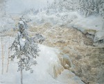 Gallen-Kallela, Akseli - Imatra im Winter (Imatra talvella)