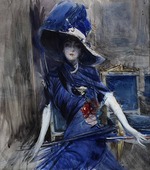 Boldini, Giovanni - Die göttliche in Blau