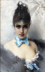 Corcos, Vittorio Matteo - Porträt einer eleganten Dame