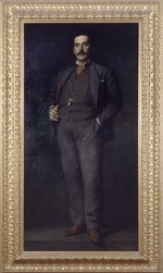 Unbekannter Künstler - Porträt von Komponist Giacomo Puccini (1858-1924)