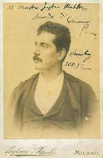 Fotoatelier Pagliano e Ricordi, Milano - Porträt von Komponist Giacomo Puccini (1858-1924)
