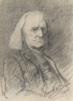 Munkácsy, Mihály - Porträt von Franz Liszt (1811-1886)