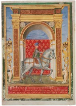 Unbekannter Künstler - Francesco Sforza zu Pferde
