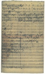 Bach, Johann Sebastian - Manuskript der Kantate O Ewigkeit, du Donnerwort