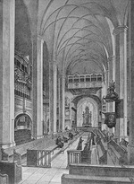 Unbekannter Künstler - Die Thomaskirche zu Leipzig, Bachgruft