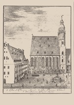 Krügner, Johann Gottfried, der Ältere - Die Thomaskirche und Thomasschule zu Leipzig