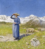 Segantini, Giovanni - Mezzogiorno sulle Alpi (Mittag in den Alpen)