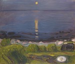 Munch, Edvard - Sommernacht am Strand