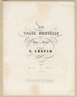 Chopin, Frédéric - Titelblatt der Erstausgabe von Grande Valse Nouvelle in A-flat Major, Op. 42