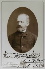 Unbekannter Fotograf - Pjotr Iljitsch Tschaikowski (1840-1893) in Moskau