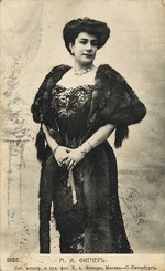 Fischer, Karl August - Porträt von Sängerin Medea Iwanowna Figner ( (1859-1952)