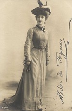 Unbekannter Fotograf - Porträt von Sängerin Medea Iwanowna Figner ( (1859-1952)